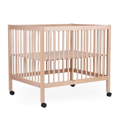 Parc pour bébé en bois + roues 95x75 cm PARC 98 CHILDHOME