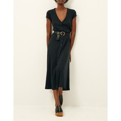 Robe évasée col V à manches courtes NEA SESSUN