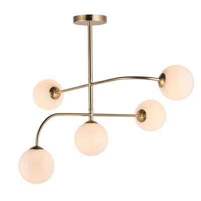 Opal Brown Glass Ceiling Light SO'HOME