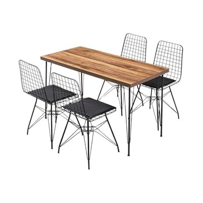 Ensemble table et 4 chaises Pure HANAH HOME