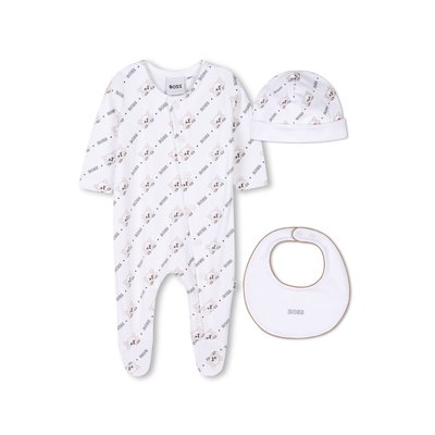 Ensemble pyjama et chapeau panda roux BOSS KIDSWEAR