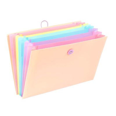 Trieur extensible 8 compartiments A4 nude pastel - RAINBOW PASTEL VIQUEL