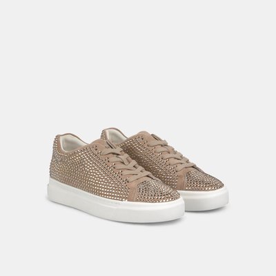 Baskets en cuir à strass et bout rond ALMA EN PENA