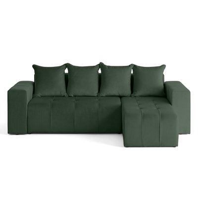 Canapé d'Angle Convertible en Velours 4 places - BRUGES LISA DESIGN