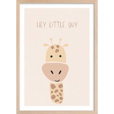 Affiche enfant girafe HEXOA