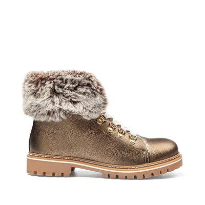 Boots fourrees grises La Redoute