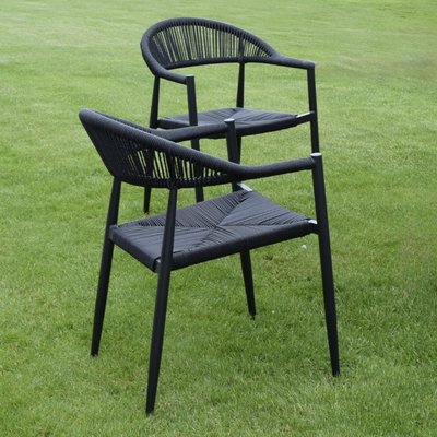 Fauteuil alu et corde tressée Casamance GECKO JARDIN