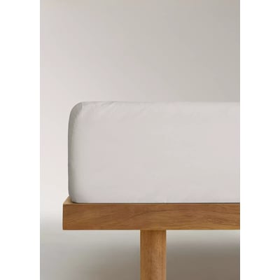 Drap-housse coton lavé lit 150 MANGO HOME