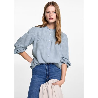 Blouse texturée carreaux MANGO TEEN