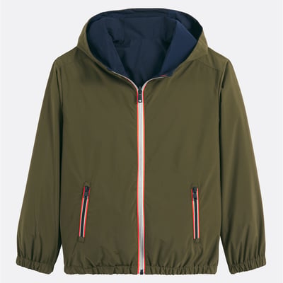 Blusão corta-vento com capuz, reversível LA REDOUTE COLLECTIONS