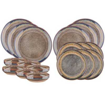 Lot de 18 set les essentiels en grès, GENESIS BJORN