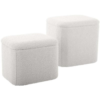 Pouf en tissu bouclette Ada LEITMOTIV