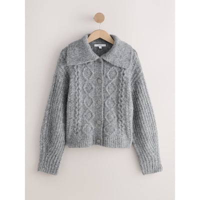 Cardigan à col en maille de laine mélangée NEXT