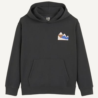 Sweat à capuche, avec motifs devant et dos, en molleton LA REDOUTE COLLECTIONS