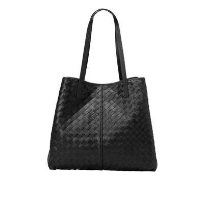 Shopper large en cuir de vache tressé MARC O'POLO