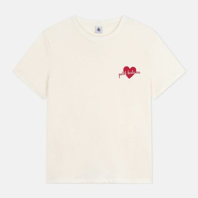 T-shirt femme le droit en coton, manches courtes PETIT BATEAU