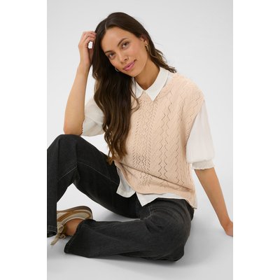 Manteau tricoté CRGattie CREAM