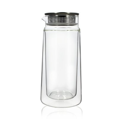 Carafe infuseur double paroi en verre 650ml, VIKTOR OGO LIVING