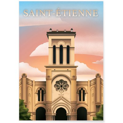 Affiche ville Saint-Étienne L'AFFICHERIE