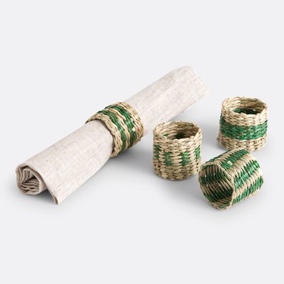 Conjunto de 4 servilleteros de fibras naturales, Jakar LA REDOUTE INTERIEURS