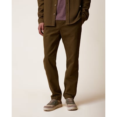 Pantalon élastique en tissu sergé FAGUO