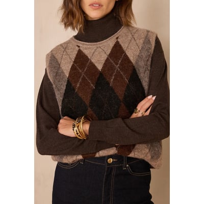 Pull sans manches BENNY en laine et alpaga Maison 123
