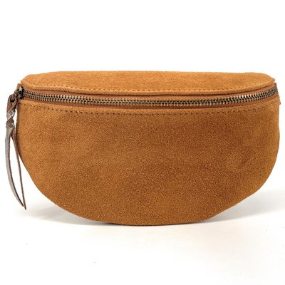 Sac banane en cuir nubuck italien LOU SUE OH MY BAG
