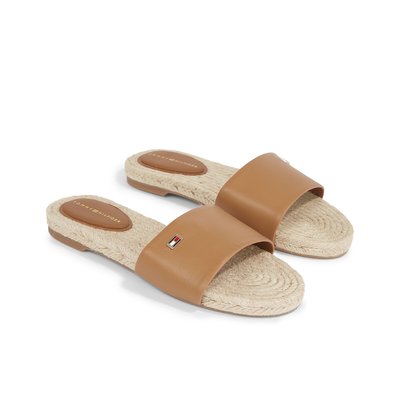 Mules plates en cuir TOMMY HILFIGER