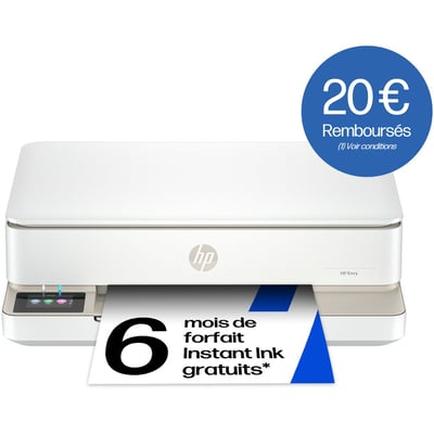 Imprimante jet d'encre Envy 6132e/6120e éligible Instant Ink HP