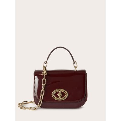 Petit sac en tissu enduit lisse et en daim MOTIVI