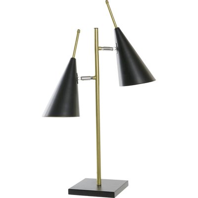 Lampe de table métal  et doré design double Moderne RECOLLECTION