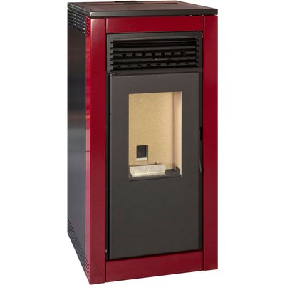 ESCALOR Poêle à granulés FRIDA 12kW rouge FERLUX