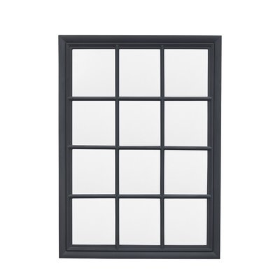 130 x 95cm Lead Wood Window Mirror SO'HOME