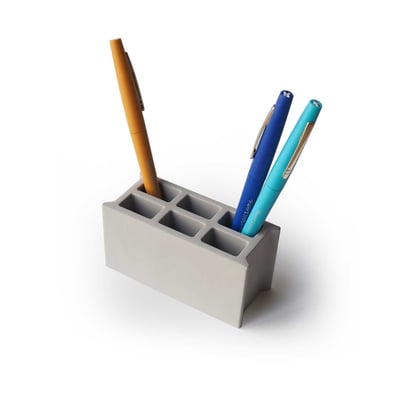 Pot à crayons béton - PARPAING GONE'S