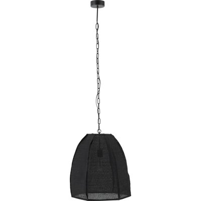 Plafonnier poire  en lin et fer ambiance design chic RECOLLECTION