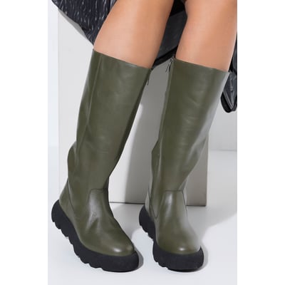 Bottes en cuir nappa, tige XXL - largeur H , pied large ULLA POPKEN
