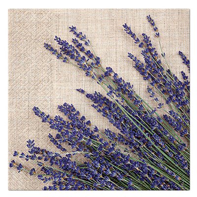 Lot de 20 serviettes en papier Lavande DOUCEUR D'INTÉRIEUR