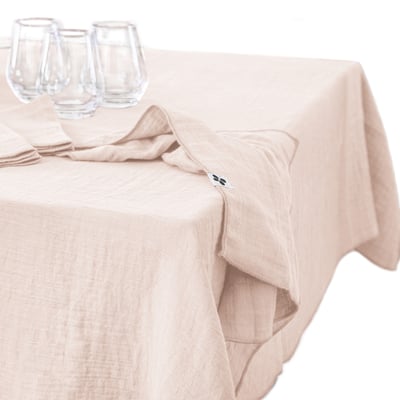 Nappe rectangle gaze de coton Gaia EDEN
