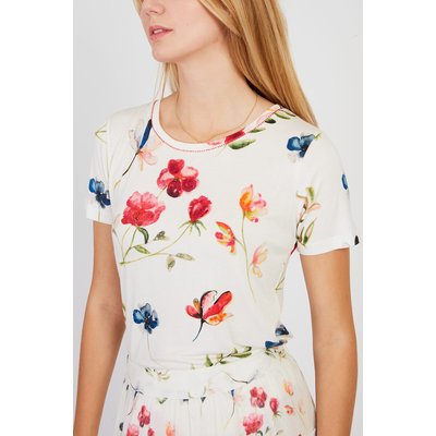 Zizanie Printed T-Shirt with Crew Neck DERHY