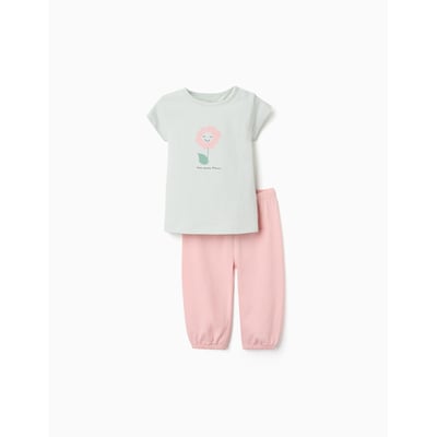 Pyjama en coton avec imprimé fleur ZIPPY
