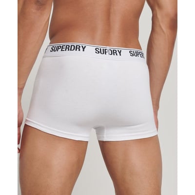 Lot De 3 Boxers Superdry En Coton Bio – Noir Et Optique, Confortables Et élastiques