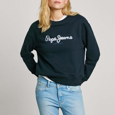 Sweat-Shirt À Col Rond Avec Logo PEPE JEANS