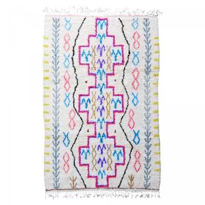 Authentique tapis berbère fait à la main en laine motif ethnic AZILAL 9 UN AMOUR DE TAPIS