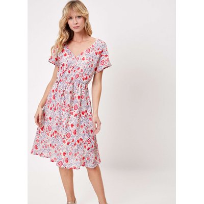 Robe empire imprimée ajustable coton bio VIOLETA LA FIANCÉE