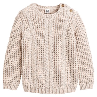 Pull col rond en grosse maille fantaisie LA REDOUTE COLLECTIONS
