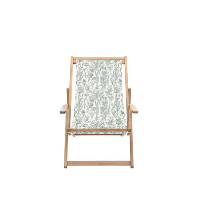 Ockley Floral Print Garden Deck Chair SO'HOME