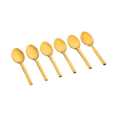 Lot de 6 petites cuillères en inox, NUDE BJORN