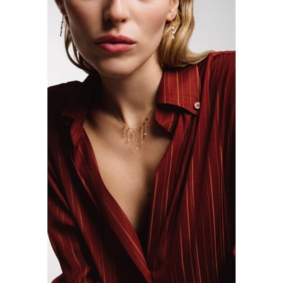 Collier Luna - Or 750‰ - Diamant blanc & perle de culture YAY PARIS