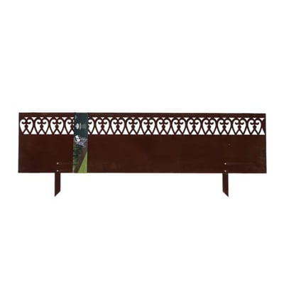 Bordure jardin acier motif Volute 105x35cm ESSCHERT DESIGN