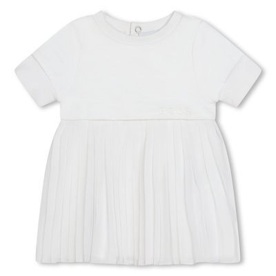 Robe plissée à manches courtes BOSS KIDSWEAR